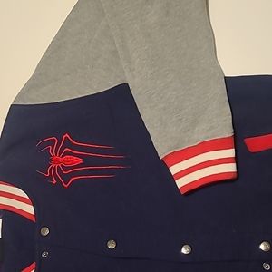 Marvel The Amazing Spider-Man 2 Soft Touch Fleece Bomber Jacket - Medium
